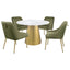 Earline - Round Dining Table - White Marble