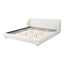 Modern Upholstered Bed Frame With Wingback Headboard
