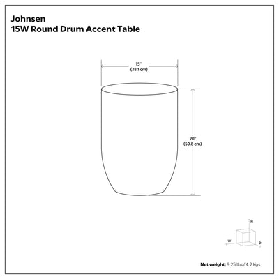 Johnsen - Morse Pattern Accent Table - Antique Brass