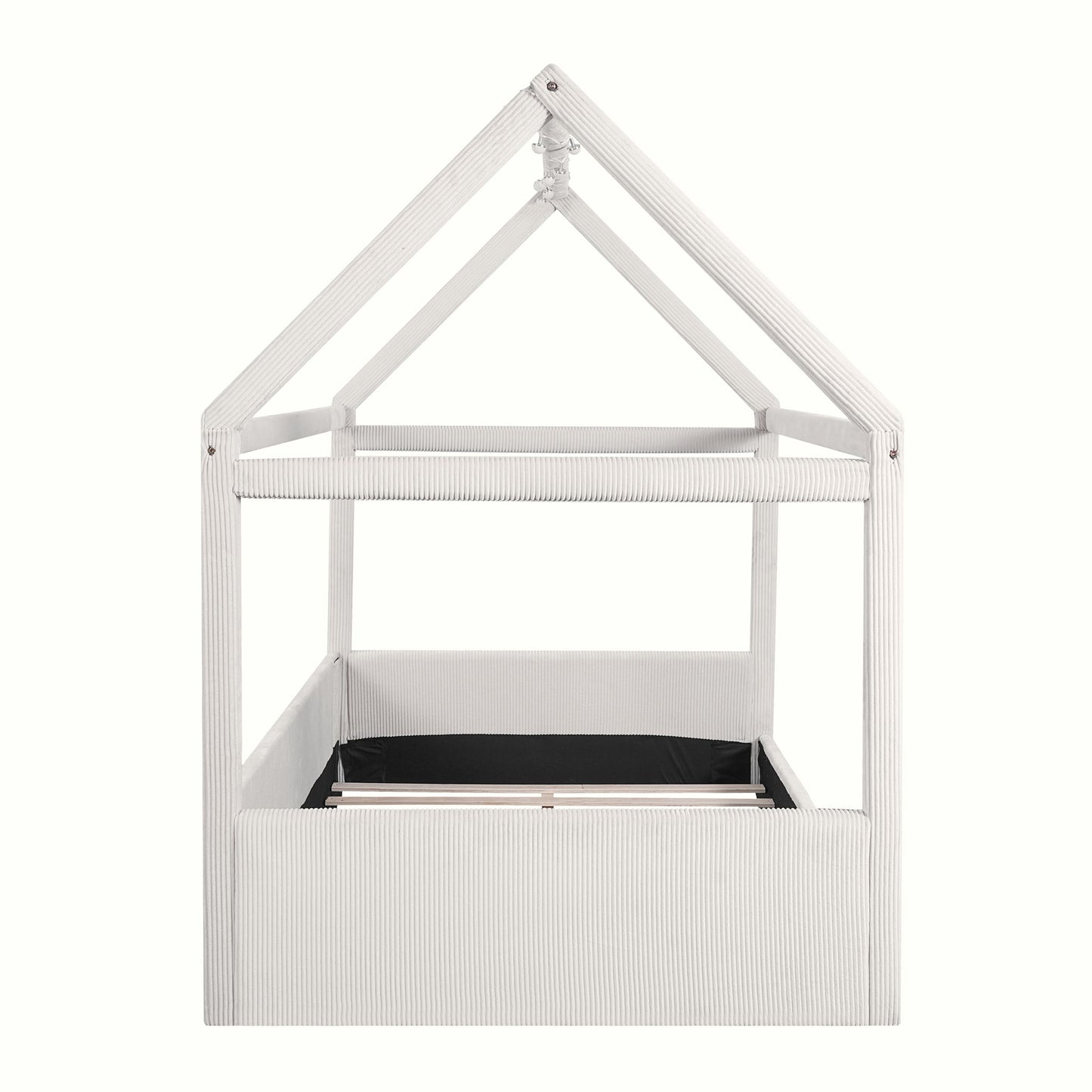 Upholstered House Style Daybed With LED Light Strips