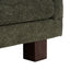 Modern Loveseat Sofa, 2 Seater With Square Arms For Living Room