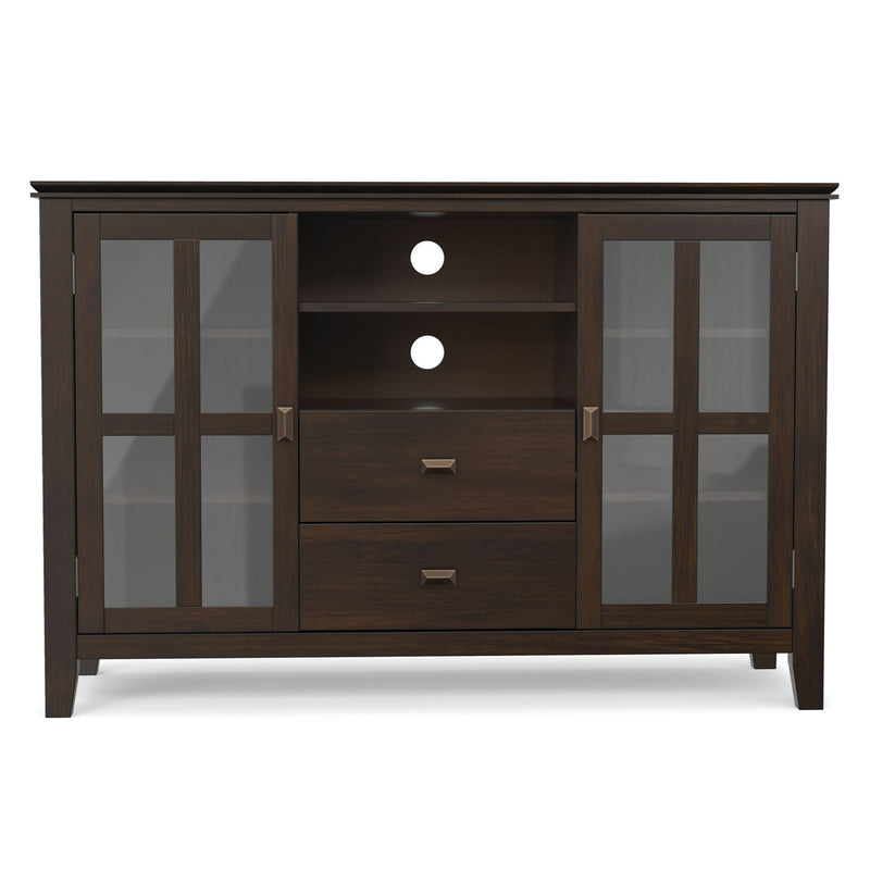 Artisan - Tall TV Media Stand - Dark Chestnut Brown