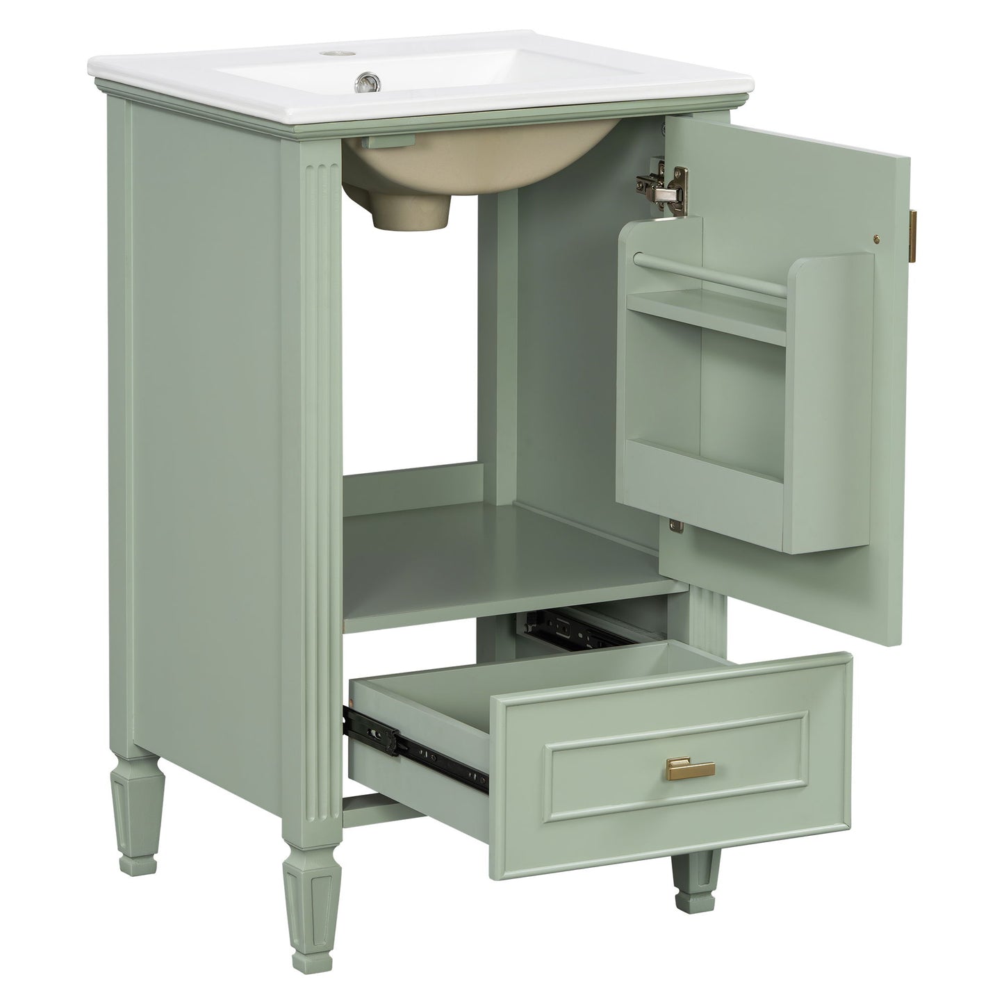 Retro Bathroom Vanity With Sink