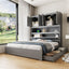 Platform Bed With USB, Storage Headboard & Drawers