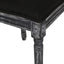 French Country Dining Chair With Rectangular Cane Backrest And Smooth Upholstered Seating