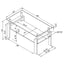 Moriah - 1 Shelf Rectangular Coffee Table - Black