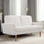 Loveseat Sofa, European Style With Sleek Design, Modern & Vintage Flair, Upholstered 2 Seater Couch