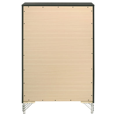 Malcolm - 5 Drawer Bedroom Chest - Black