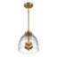Ember - 3 Candle Lights Chain Pendant - Clear / Gold