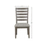 Side Dining Chair With Ladder Back (Set of 2) - Gray