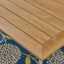 Outdoor Dining Table With Eucalyptus Wood Topped - Silver