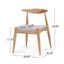 Elegant Dining Chairs With Ergonomic Backrest & Comfort Cushions (Set of 2)