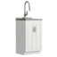 Darwin - Deluxe Laundry Cabinet With Pull-Out Faucet And Stainless Steel Sink