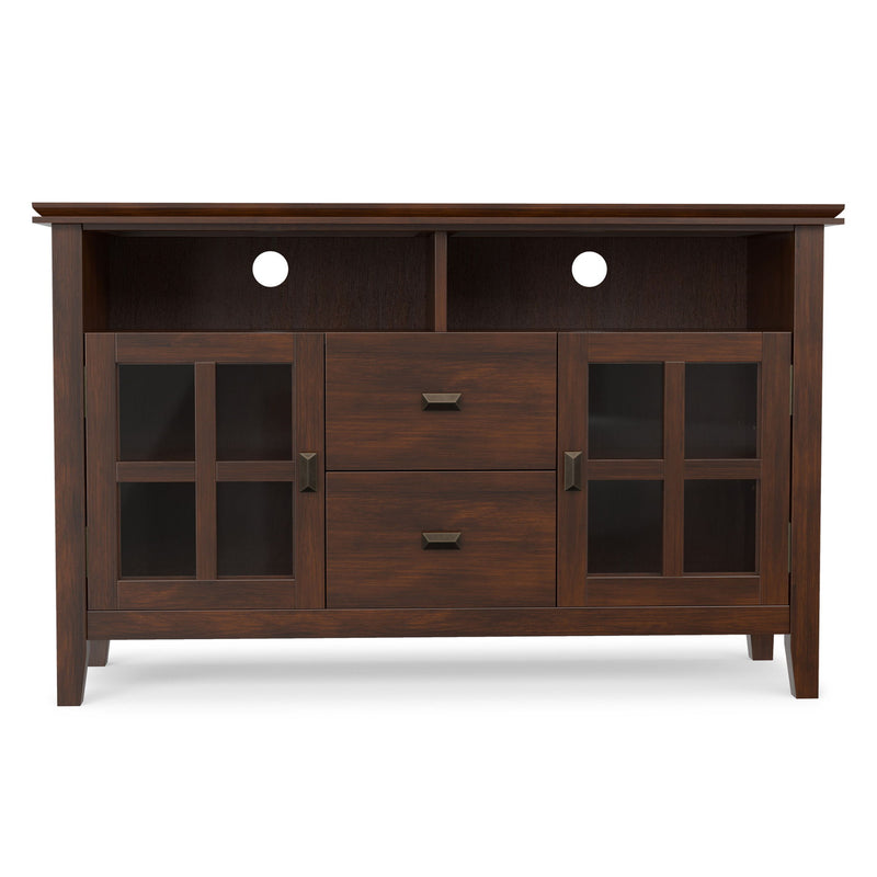 Artisan - TV Media Stand, Handcrafted - Russet Brown