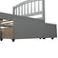 Platform Storage Bed Wood Bed Frame With Two Drawers And Headboard