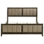 Clement - Upholstered Eastern King Bed - Dark Brown
