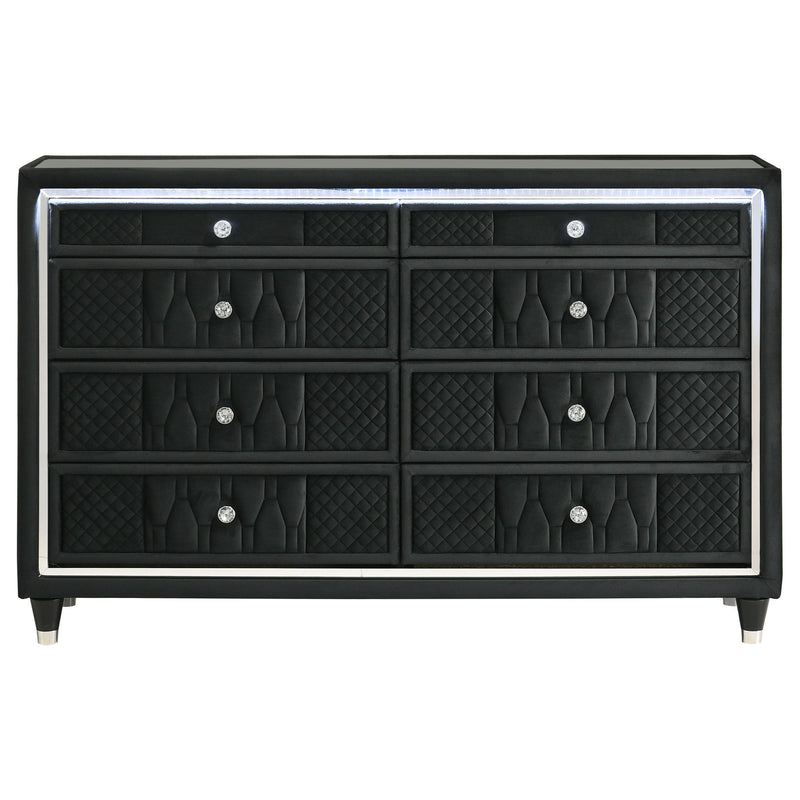 Mika - 8 Drawer LED Dresser
