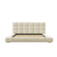 Upholstered Platform Bed Frame With Tufted Headboard