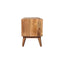 Solid Wood Bench With Upholstered Sea