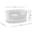 Clara - Medium Scalloped Pet Sofa Bed - Brown