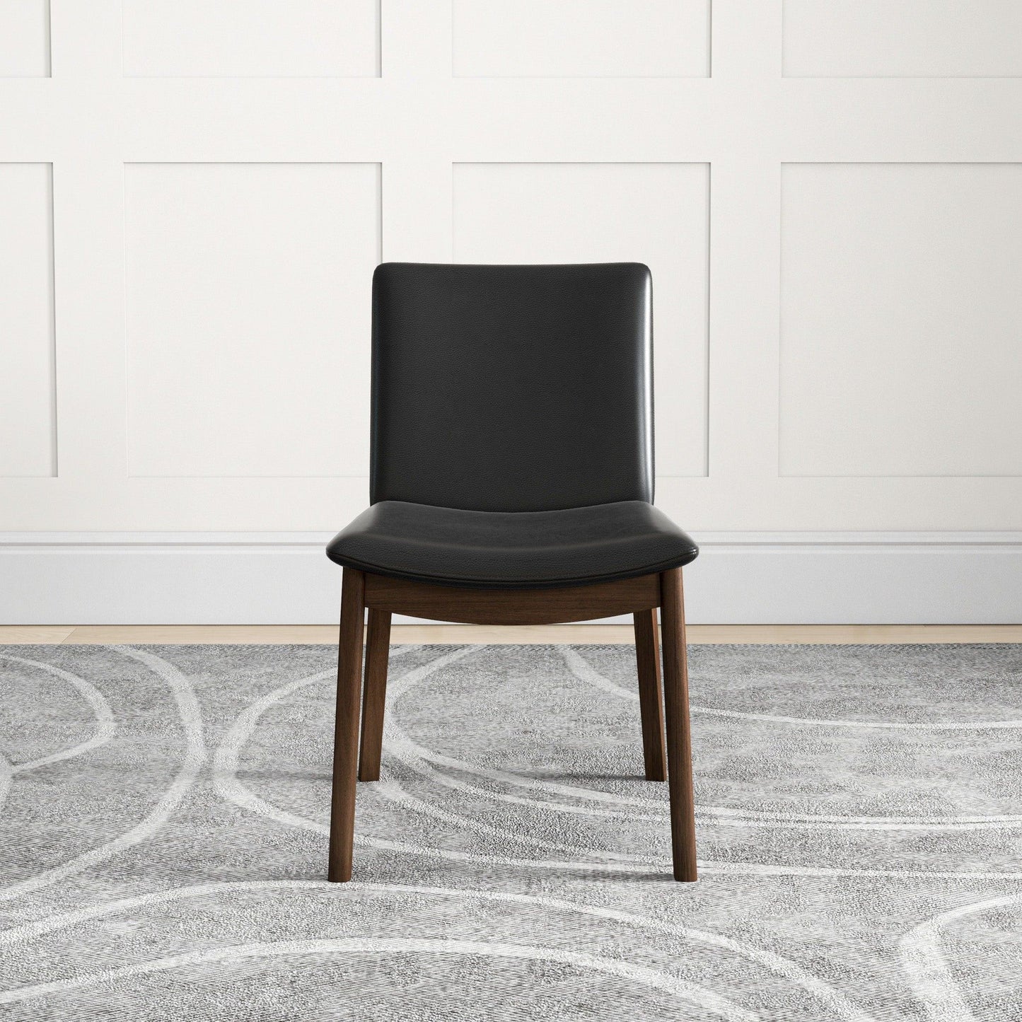 Laura - Mid-Century Modern Solid Wood Dining Chair (Set of 2)