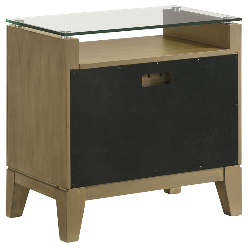 Menlo - 2 Drawer Nightstand - Pine Wood