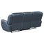 Stanwicke - 2 Piece Motion Reclining Sofa Set With Contrast Stitching - Blue