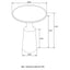 Pedestal Accent Table With Eco Friendly Base And Round Lipped Top - Brown