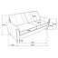 Dixon - Upholstered Sofa With Rounded Arms And Texture - Gray