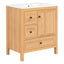 Modern Bathroom Vanity With Sink, Soft Close Drawers & Door, Storage Rack