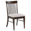 Shirley - 5 Piece Round Dining Table Set With Cushioned Chairs - Dark Walnut