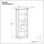 Amherst - 5 Shelf Bookcase, Handcrafted