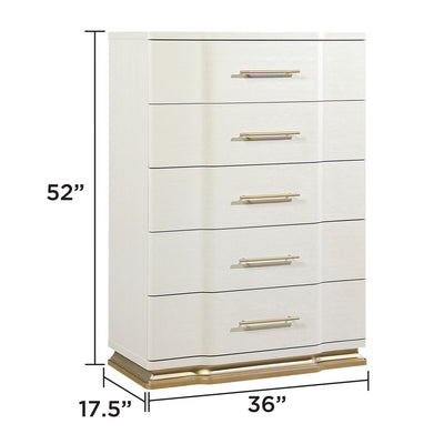 Lexington - 5 Drawer Chest - Beige