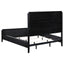 California King 5 Piece Bedroom Set With Fluted Detailing - Black