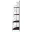 4 Shelf Corner Bookcase - Cappuccino