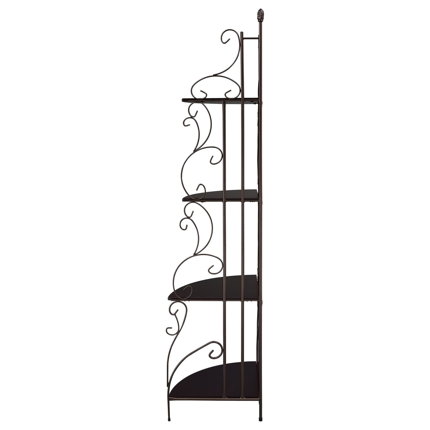 4 Shelf Corner Bookcase - Cappuccino