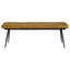 Tufted Cushion Side Bench With Tapered Legs