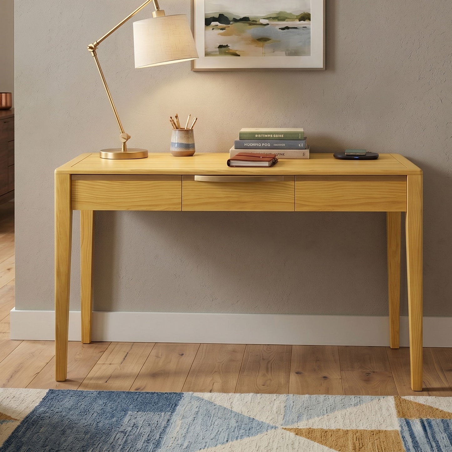 Modern Home Office Desk With Drawers