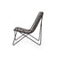 Outdoor Wicker Chair With Geometric Cross Base, (Set of 2) - Gray