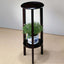 Round Accent Table With Open Shelf - Espresso