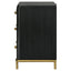 Anser - 3 Drawer Nightstand - Black
