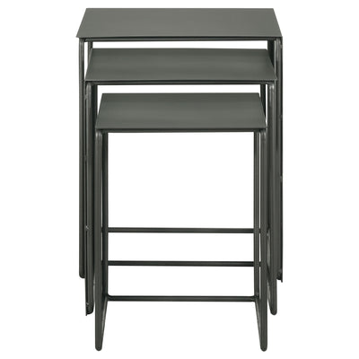 Vestal - 3 Piece Rectangular Nesting Table Set - Gray