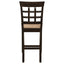 Upholstered Counter Height Stools (Set of 2) - Brown / Beige