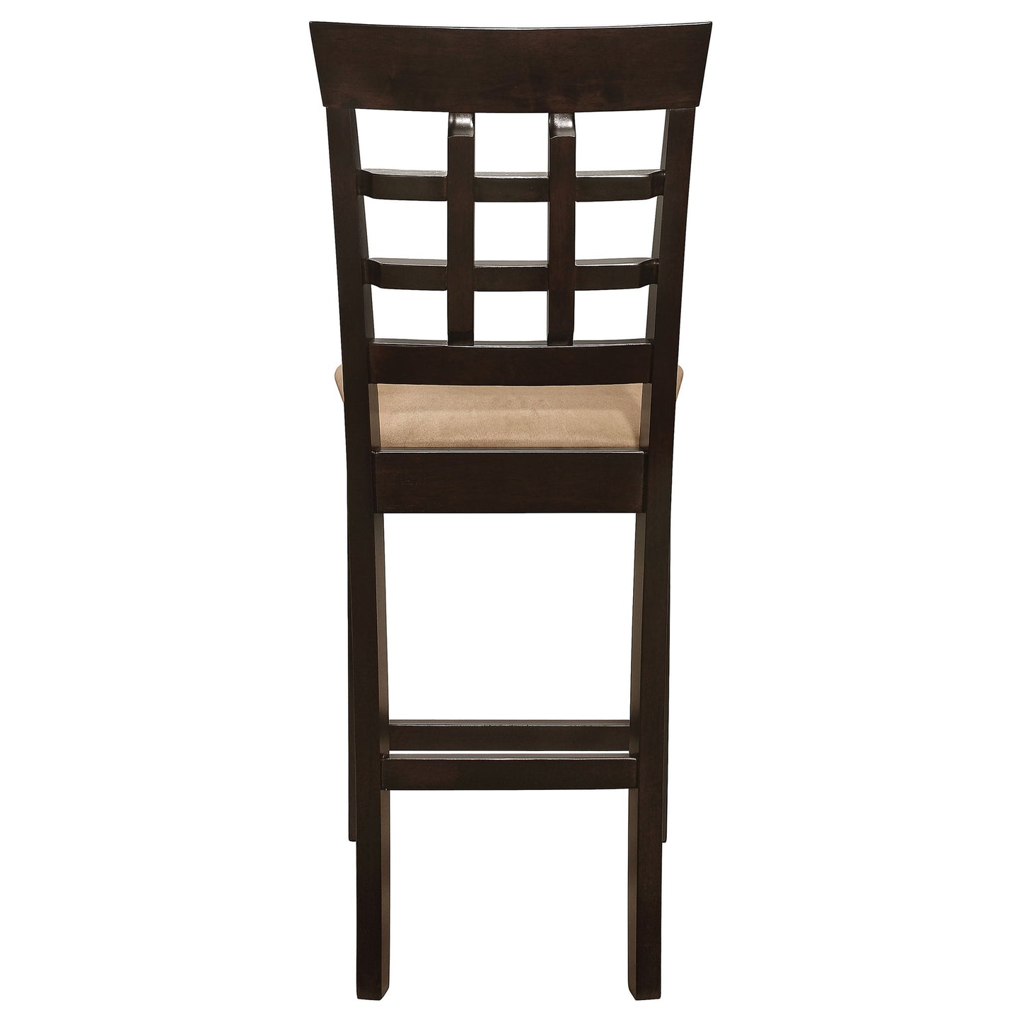 Upholstered Counter Height Stools (Set of 2) - Brown / Beige