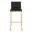 Mason Mara - Contemporary Versatile Desig Fixed Height Barstool (Set of 2)