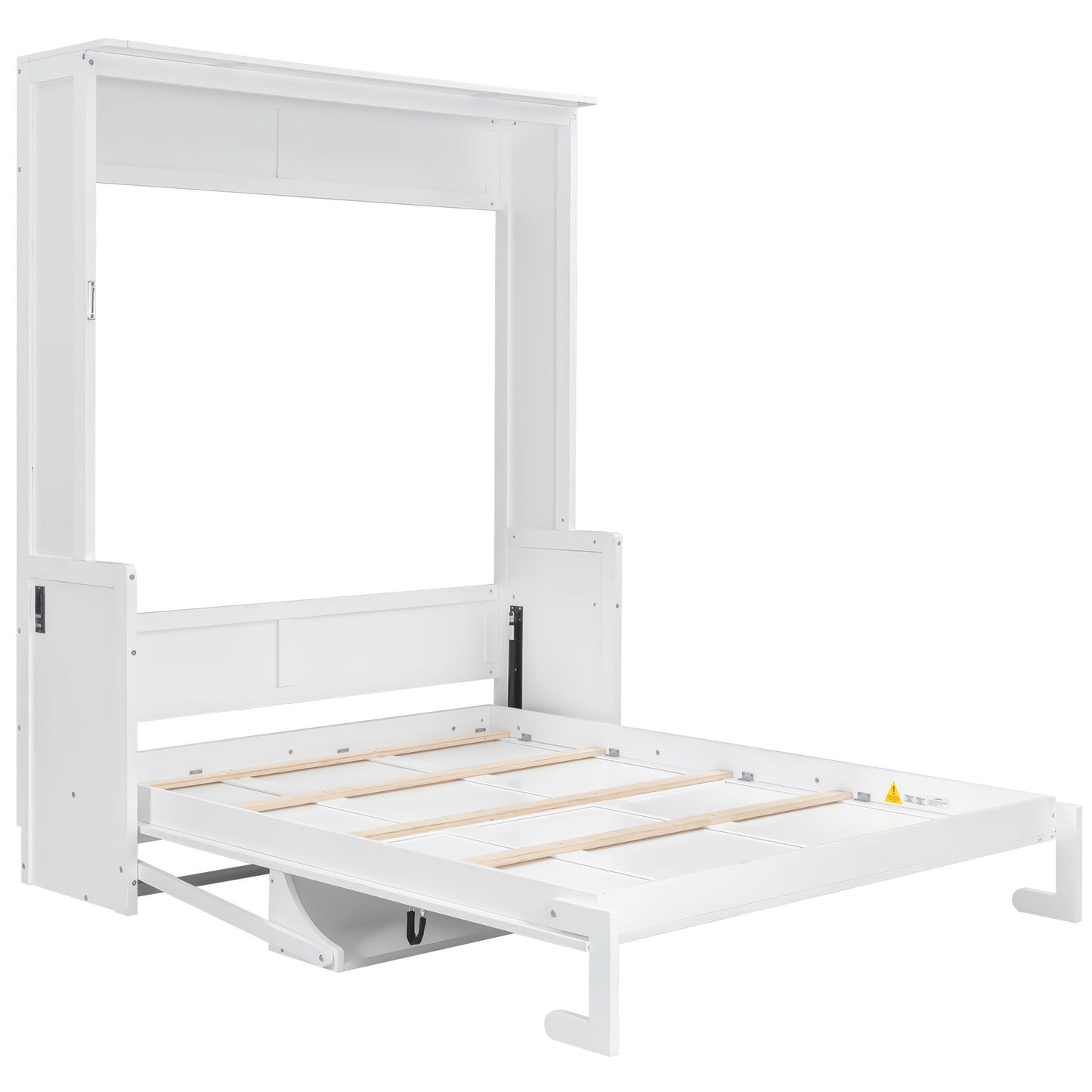 Murphy Bed With Desk, LED Lights And USB Charging Station