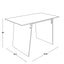 Glacier - Contemporary Desk - Clear / Chrome