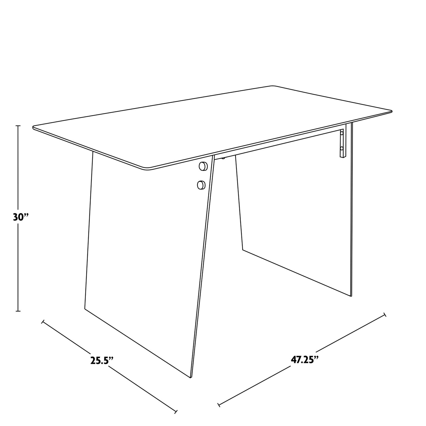 Glacier - Contemporary Desk - Clear / Chrome