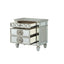 Varian - Mirrored Nightstand - Silver