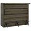 Garrison - 5 Shelf Home Bar Wine Cabinet With Stemware Racks And 12 Bottle Wine Storage - Oak